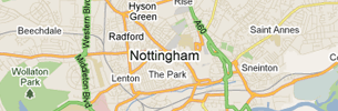 Map of Nottingham